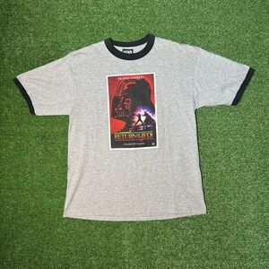 Star Wars Vintage Reprint Return of the Jedi Ringer Darth Vader Men's Large